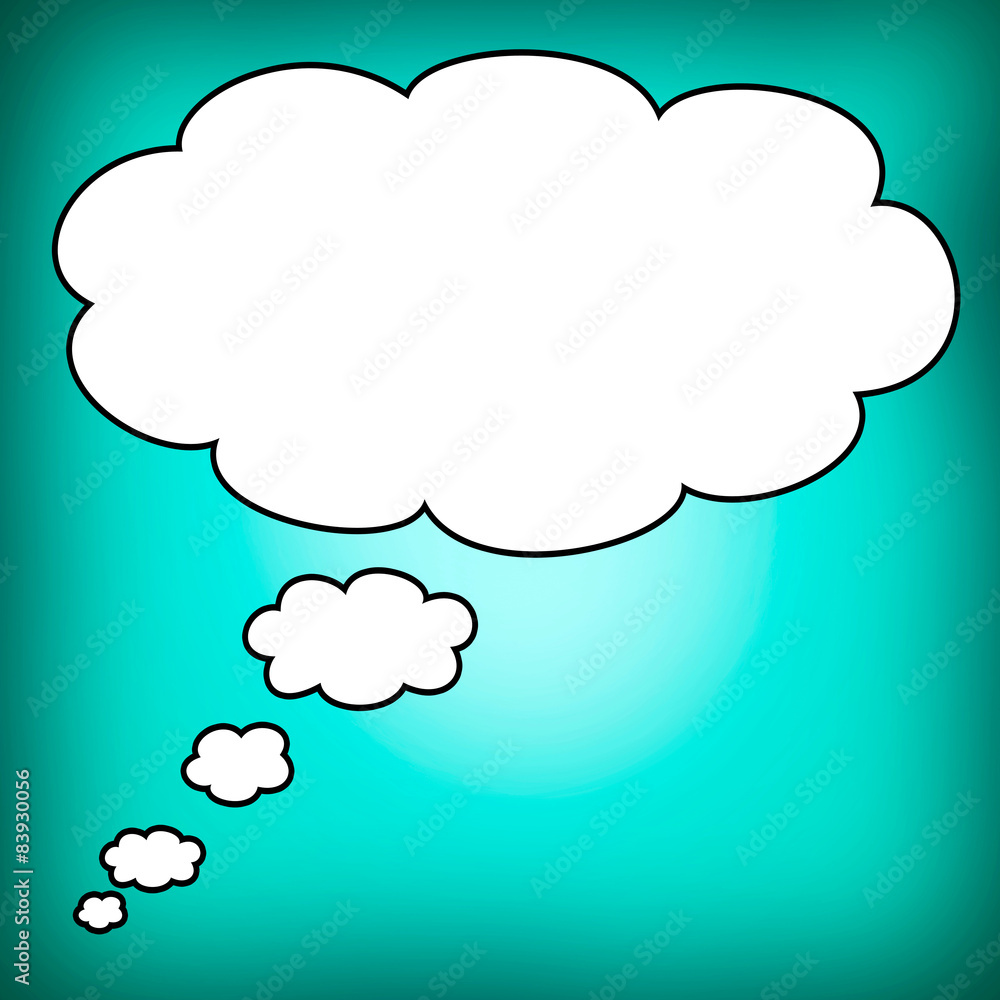 Big bubble in blank Big bubble in blank