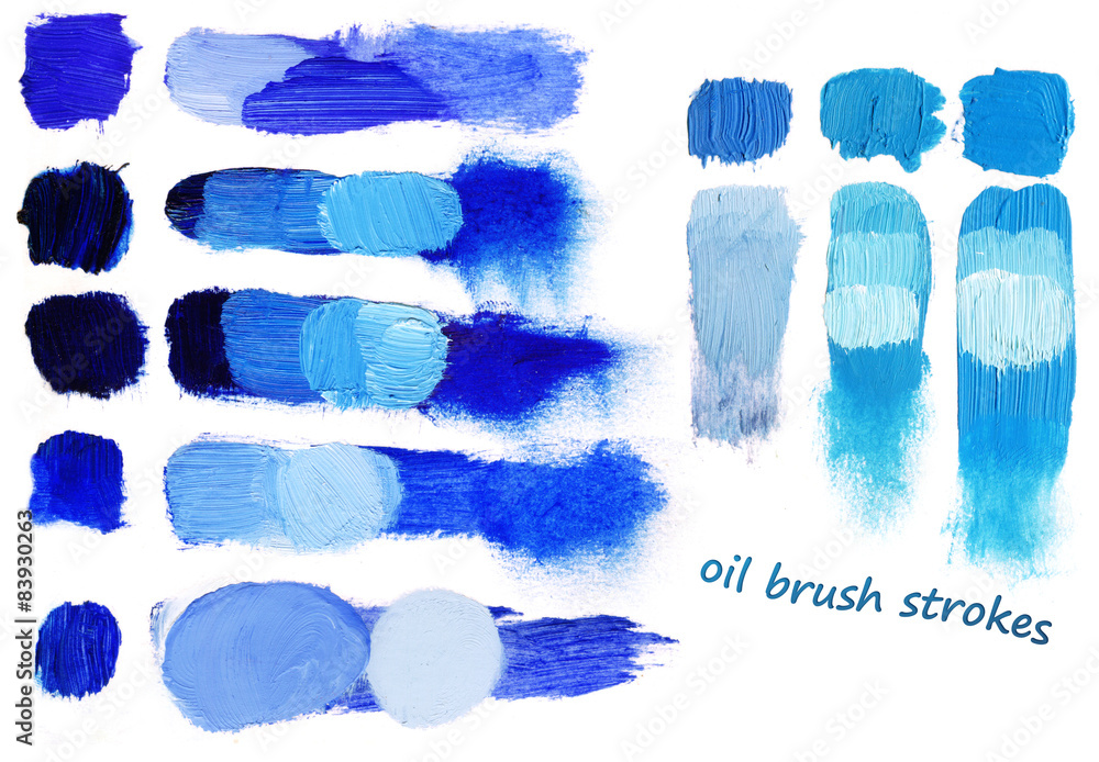 Obraz premium Colored brush strokes