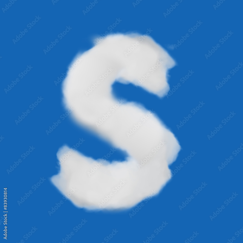 Cloud letter Cloud letter