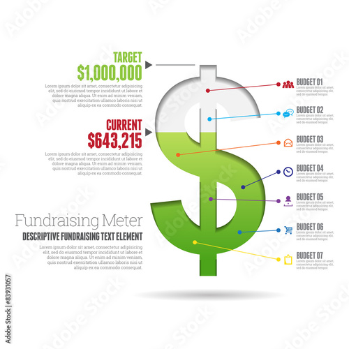Fundraising Meter Infographic