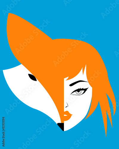 Woman fox