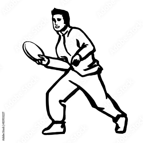 Man throwing flying disc