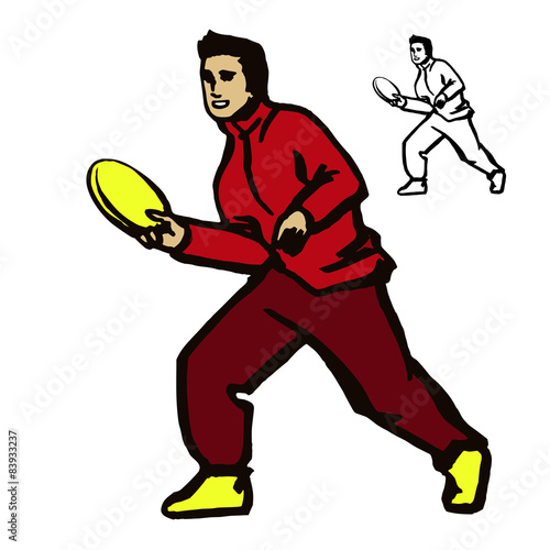 Man throwing flying disc
