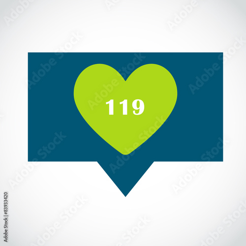 Likes counter icon