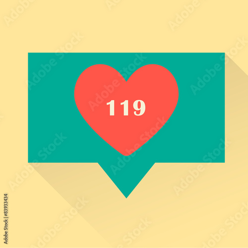 Likes counter icon