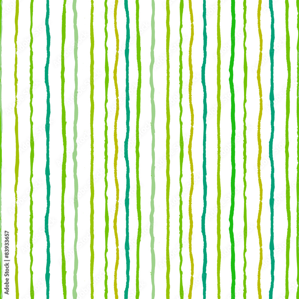 Watercolor stripes strokes seamless pattern,