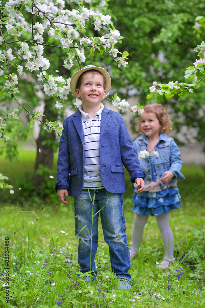 Fototapeta premium Sister and brother
