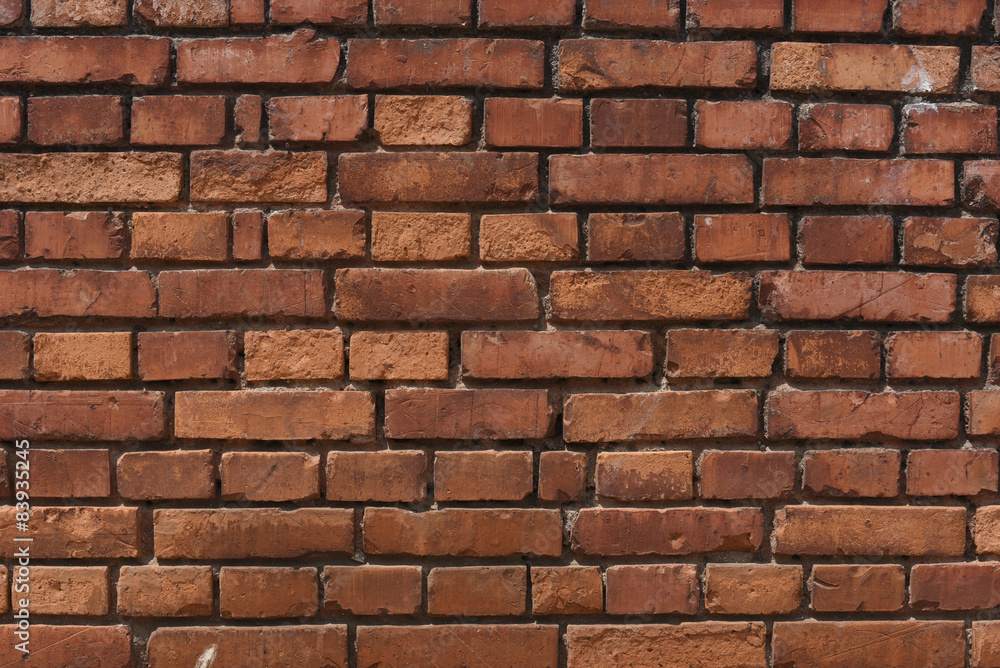 closed up of the brick wall background