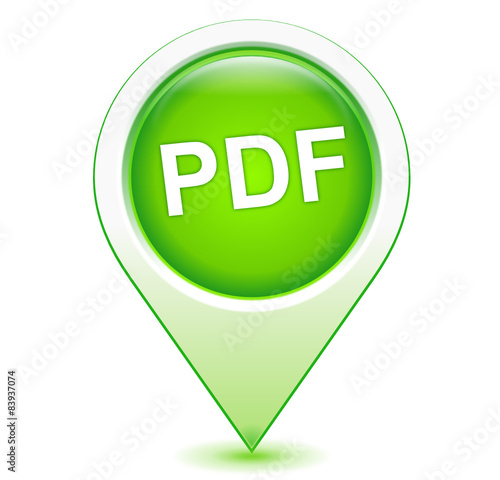 pdf sur marqueur géolocalisation vert