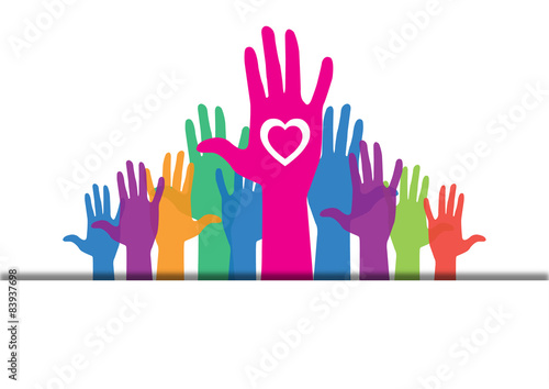 Colorful hands