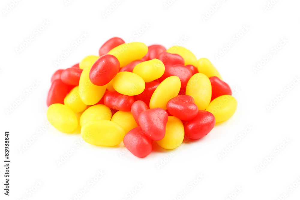 Heart candies isolated on white Heart candies isolated on white