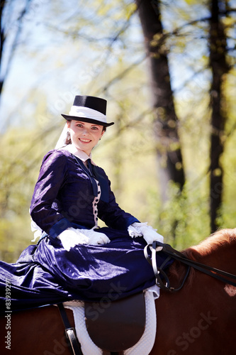 Portrait of the horsewoman.