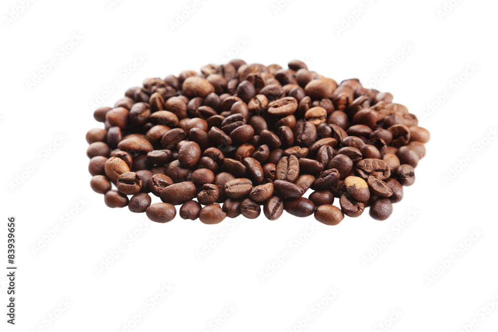 Coffee beans isolated in white background Coffee beans isolated in white background