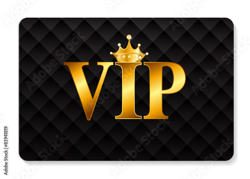 VIP Members Card Vector Illustration