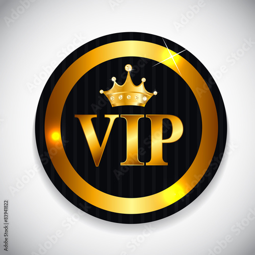 VIP Members Card Vector Illustration