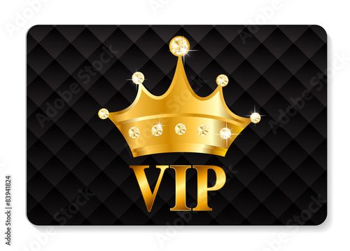 VIP Members Card Vector Illustration