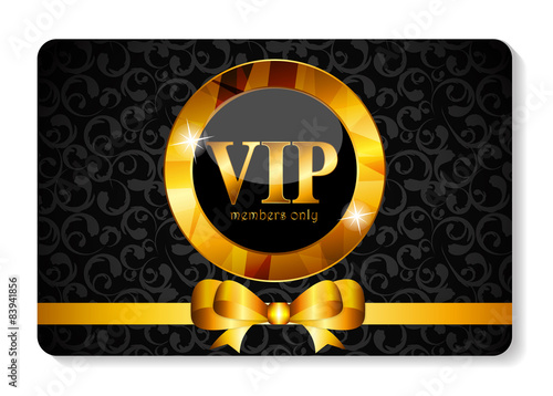 VIP Members Card Vector Illustration