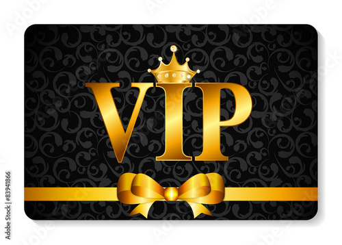 VIP Members Card Vector Illustration