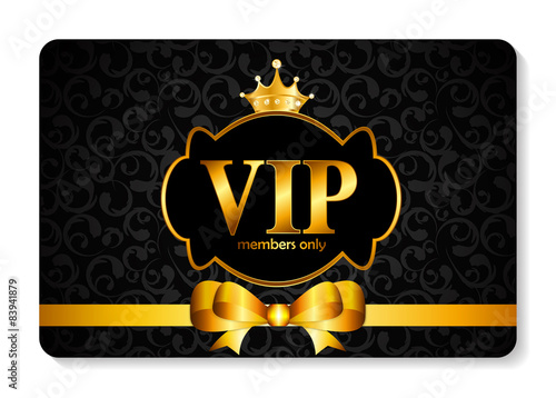 VIP Members Card Vector Illustration