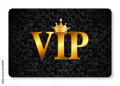 VIP Members Card Vector Illustration