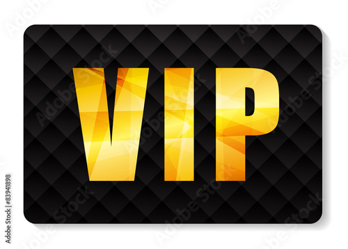 VIP Members Card Vector Illustration