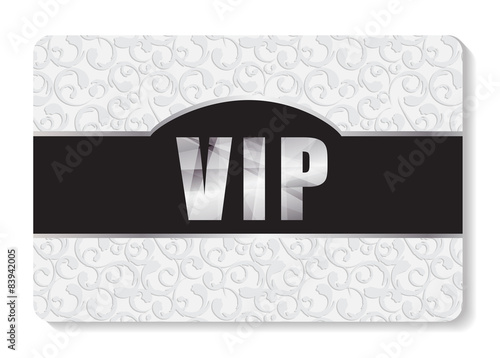 VIP Members Card Vector Illustration