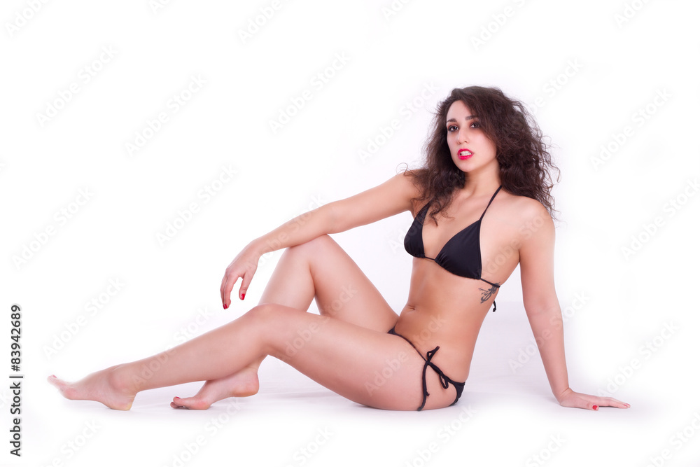 schöne junge Frau im Bikini schöne junge Frau im Bikini