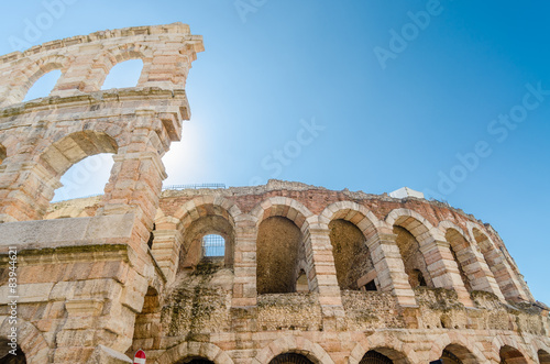 old roman arena, ancient roman ampitheater in Verona, Italy