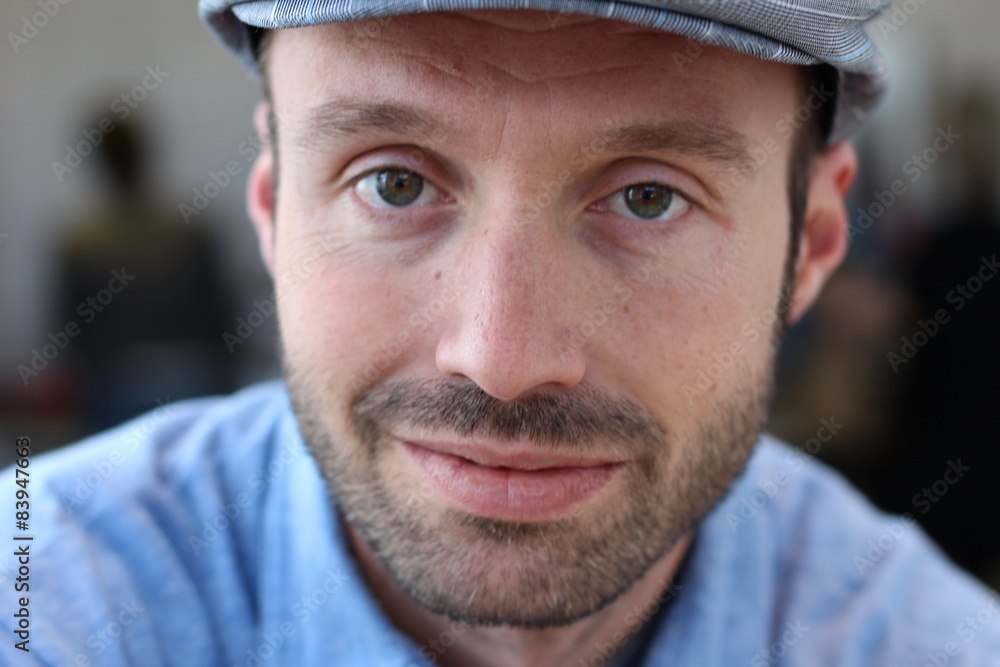 Handsome Man Portrait. Face. Guy close up Handsome Man Portrait. Face. Guy close up