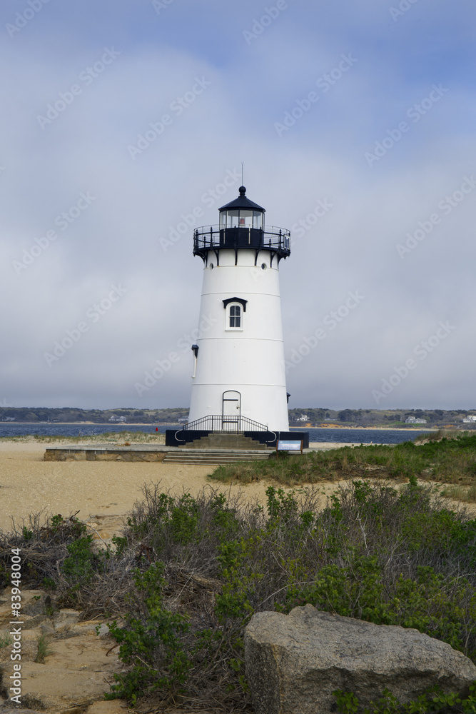 Edgartown Harbor Light on Martha's Vineyard in Massachusetts