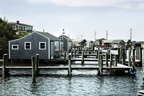 Fényképezés Beautiful fishing village of Menemsha on Martha's Vineyard in Massachusetts