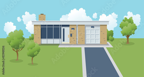 Retro Suburban House