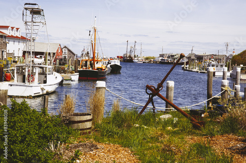 Beautiful fishing village of Menemsha on Martha's Vineyard in Massachusetts
