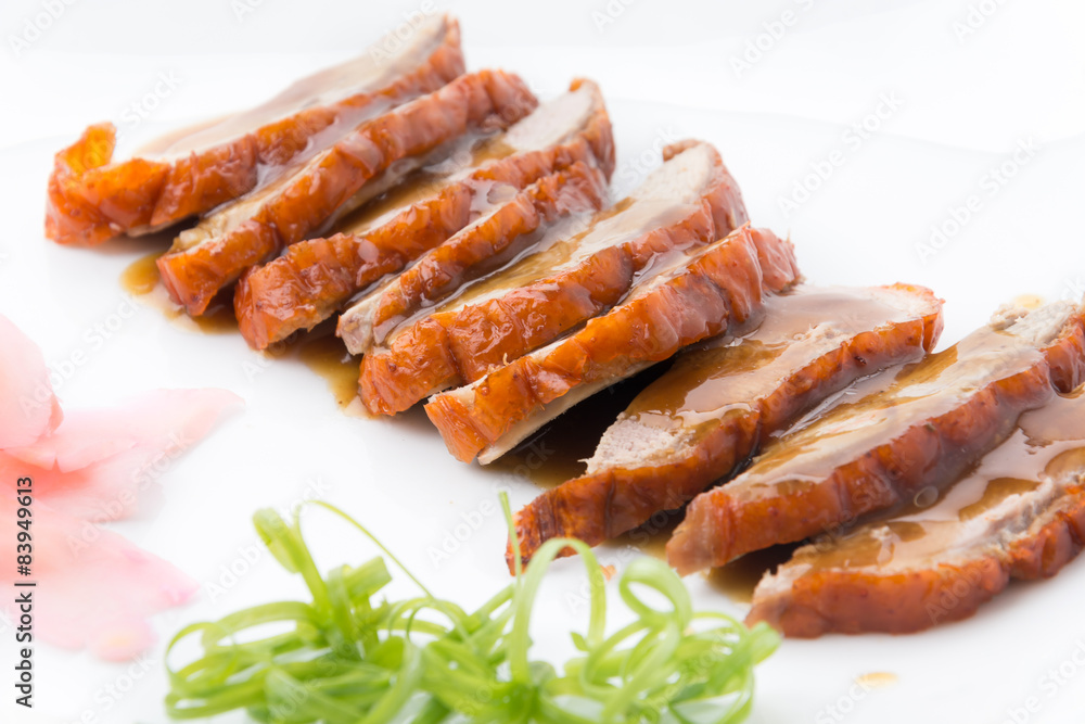 Roasted duck and vegetables, Chinese style Roasted duck and vegetables, Chinese style