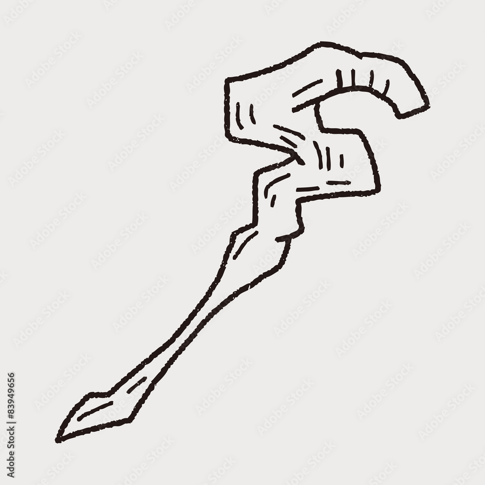 Obraz premium magic wand doodle
