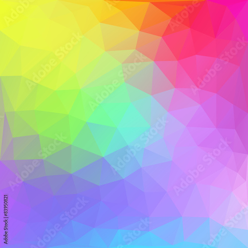 Colorful abstract polygon background vector illustration
