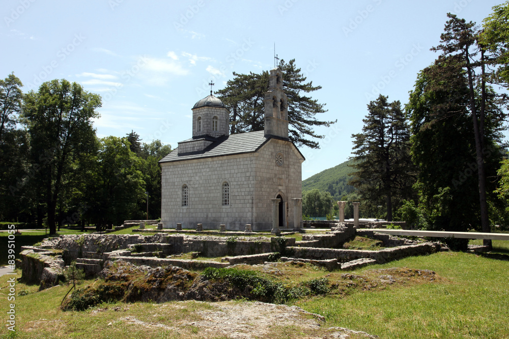 Orthodox court church built 1450 in Cetinje, the old capital of Montenegro