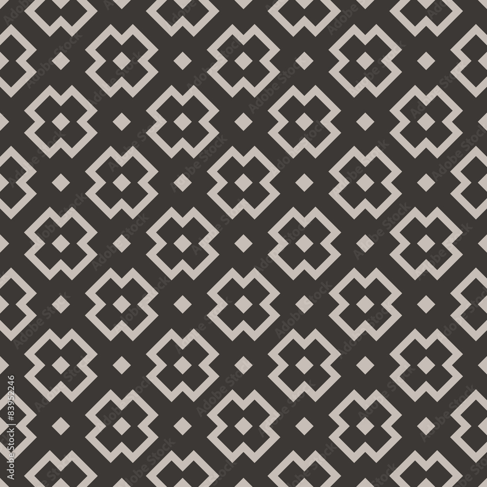 Grey squares shapes on dark background. Seamless pattern Grey squares shapes on dark background. Seamless pattern