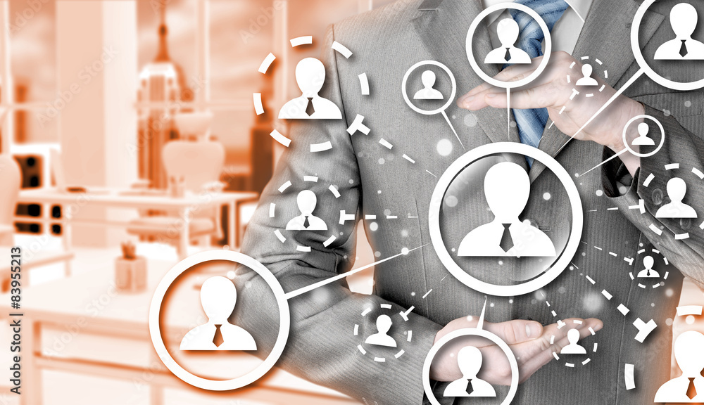 Fototapeta premium protect social connection concept