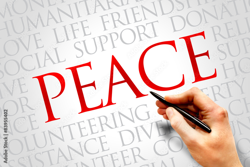 Peace word cloud concept Peace word cloud concept