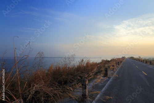 Road and grass