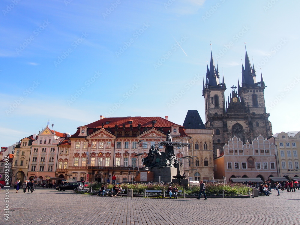 Old Town square in Prague, Czech Republic