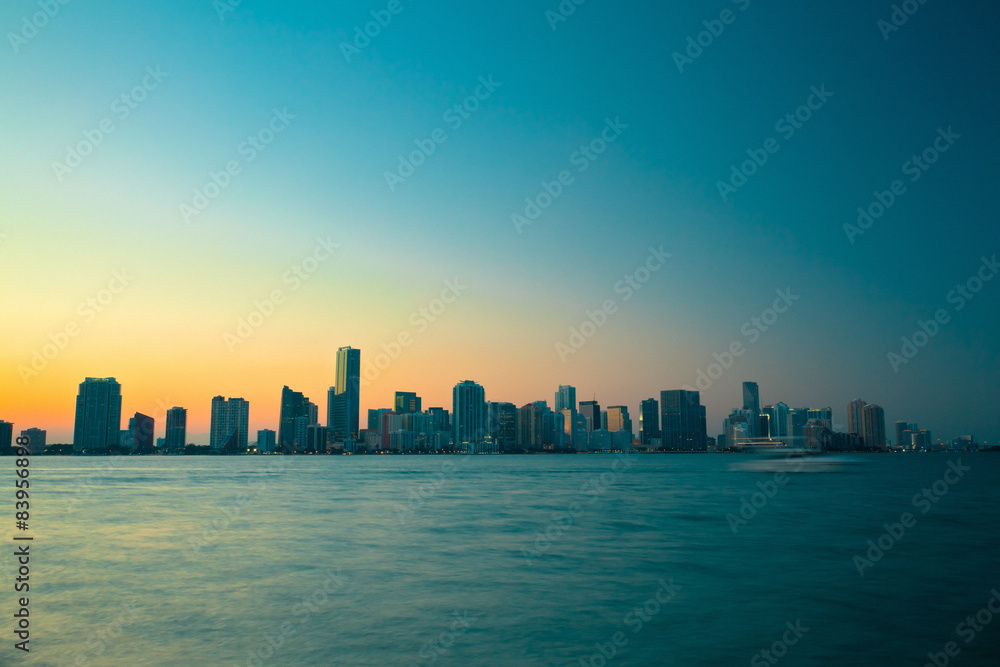 Miami SKyline at Sunrise