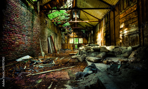 Urbex  interior of an abandoned building