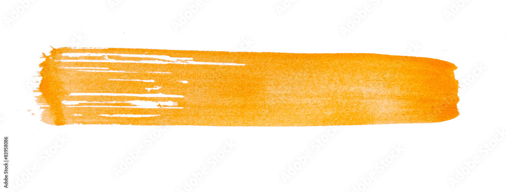 Fototapeta premium Strokes of orange paint