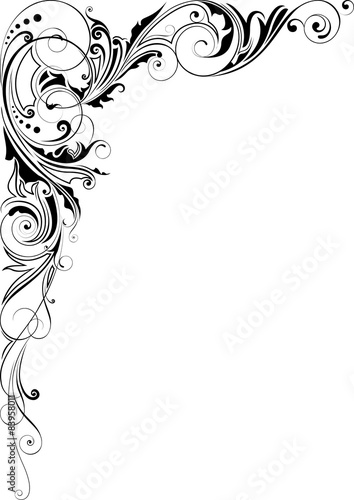Design decorative angle floral