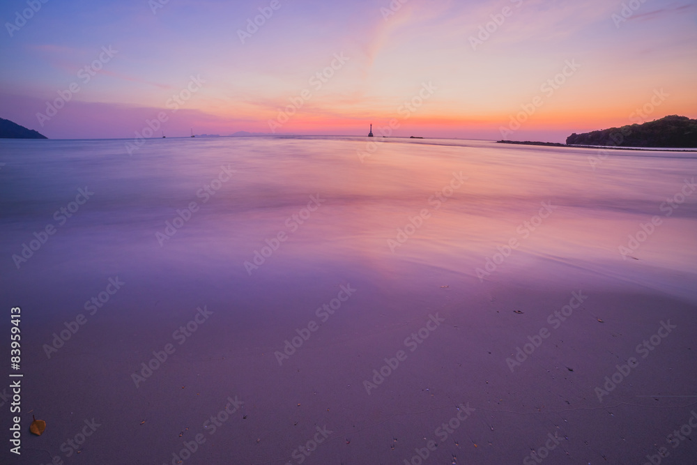 Obraz premium Ocean Beach Sunset