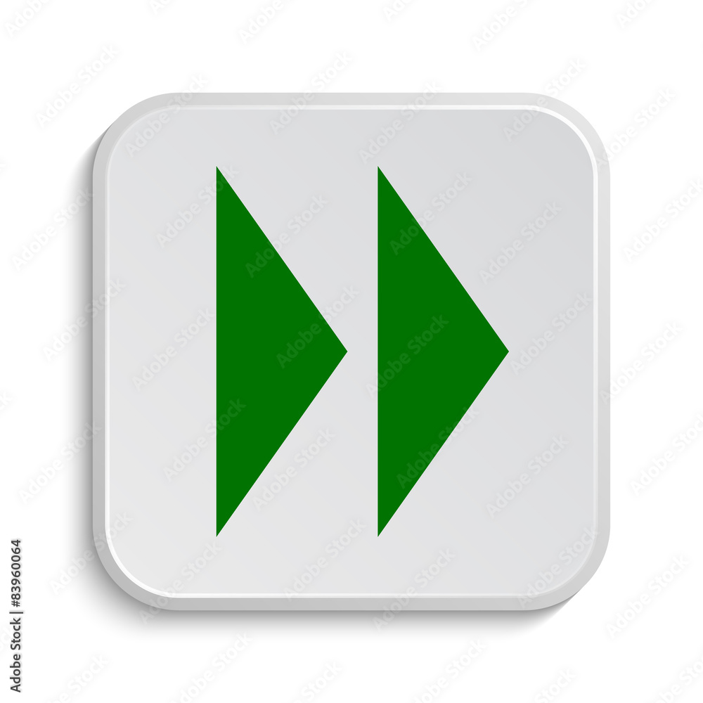 Fast forward sign icon Fast forward sign icon