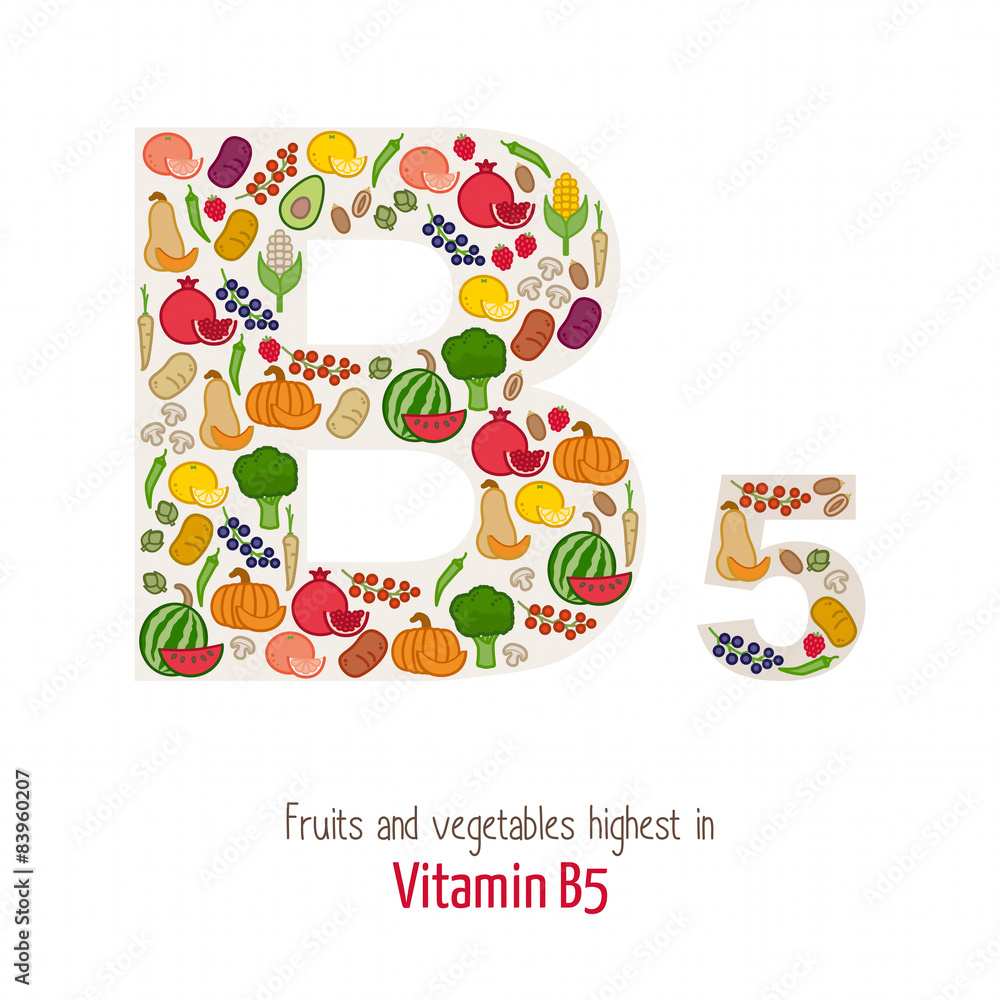 Fototapeta premium Vitamin B5