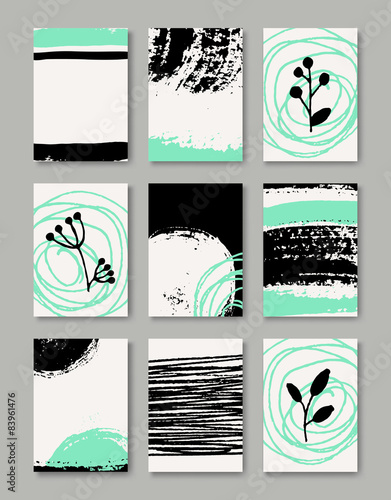 Hand Drawn Greeting Cards Collection
